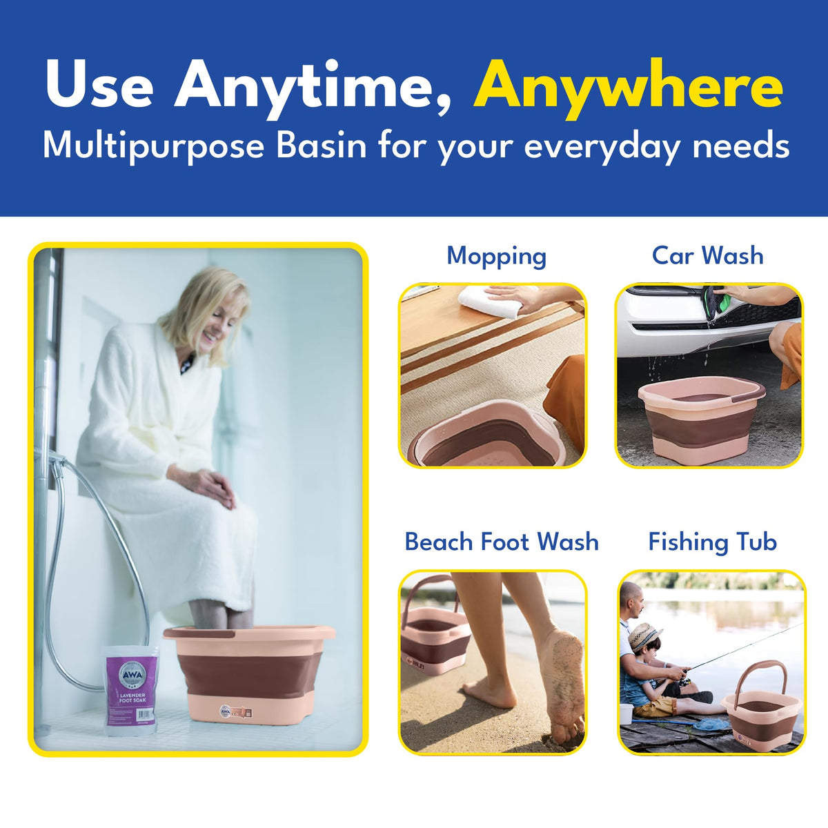 Spike massage nodes inside the foot soaking tub