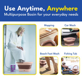 Spike massage nodes inside the foot soaking tub