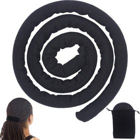 通用 Spiral Lock Hair Tie 25-inch front view with soft fabric
