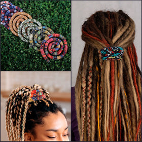 Spiral Lock Hair Tie in use during exercise