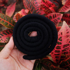 Spiral Lock Hair Tie wrapped around thick dreadlocks
