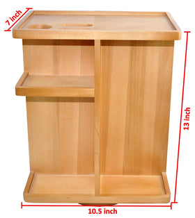 Spiretro Rotating Cosmetic Organizer side view showing 360-degree rotation