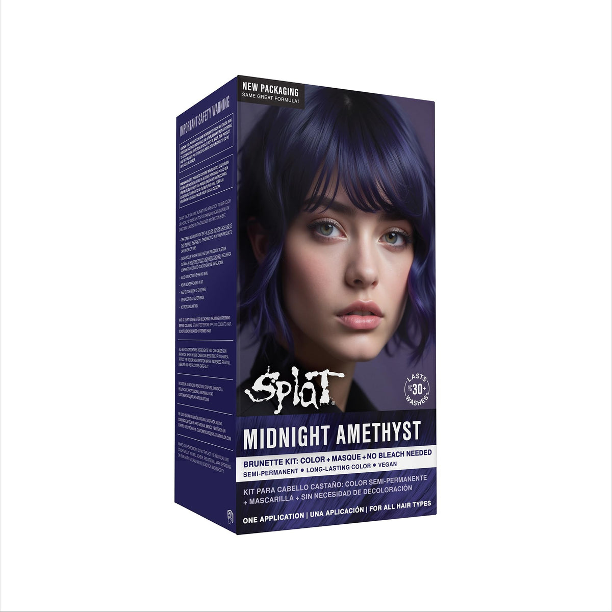 Splat Midnight Amethyst Hair Dye Kit contents display