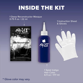 Splat Midnight Amethyst Hair Dye Kit on hair