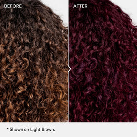 Splat Midnight Black Cherry Hair Dye application process