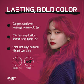 Splat Midnight Pink Sapphire hair dye application instructions