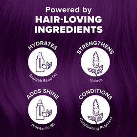 Splat Midnight Violet hair dye tube with purple dye