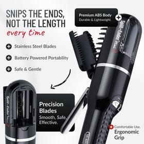 Split-Ender Mini 2 cordless trimmer on a bathroom counter