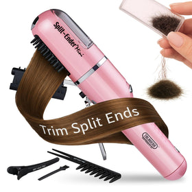 Split-Ender Mini cordless split end hair trimmer in light pink