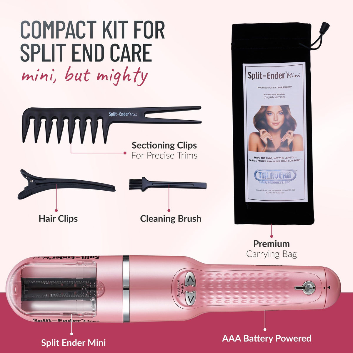 Split-Ender Mini packaging with product details