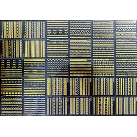 SPLOCUDU gold nail stickers used on a mobile phone case