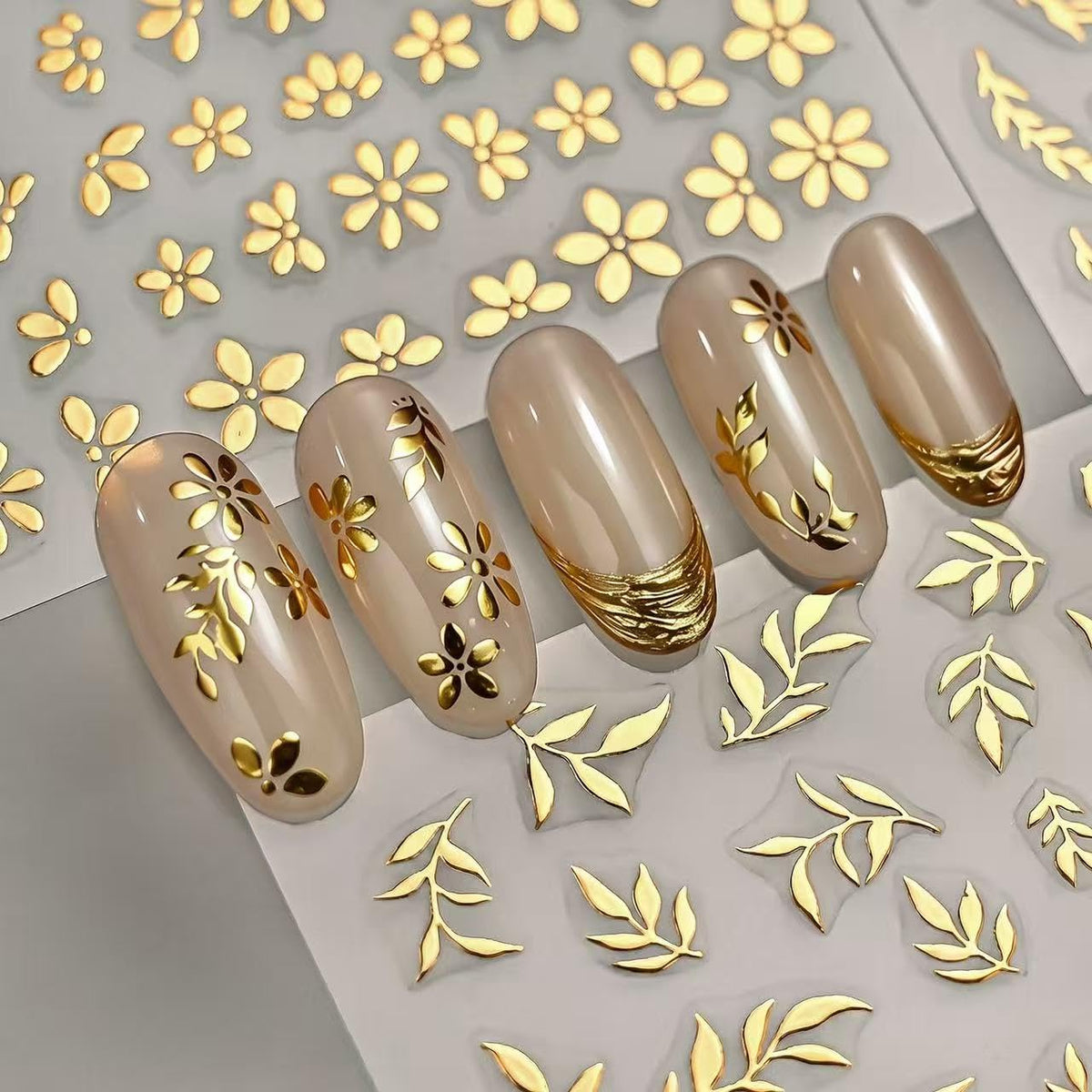 SPLOCUDU nail stickers with autumn-themed designs