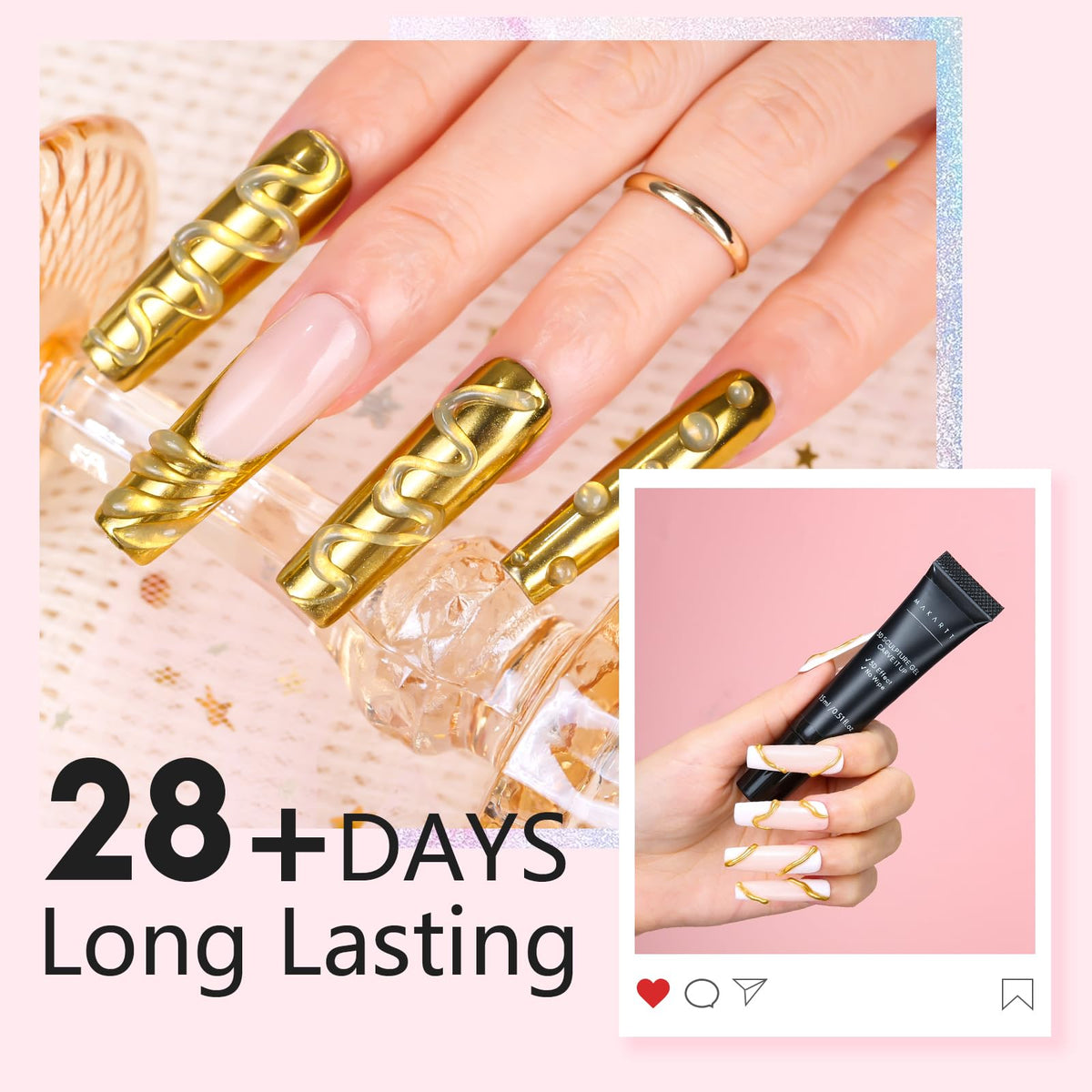 Sponge sticks included in Makartt nail art kit