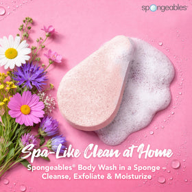 Spongeables Anti Cellulite Body Wash Sponge back view