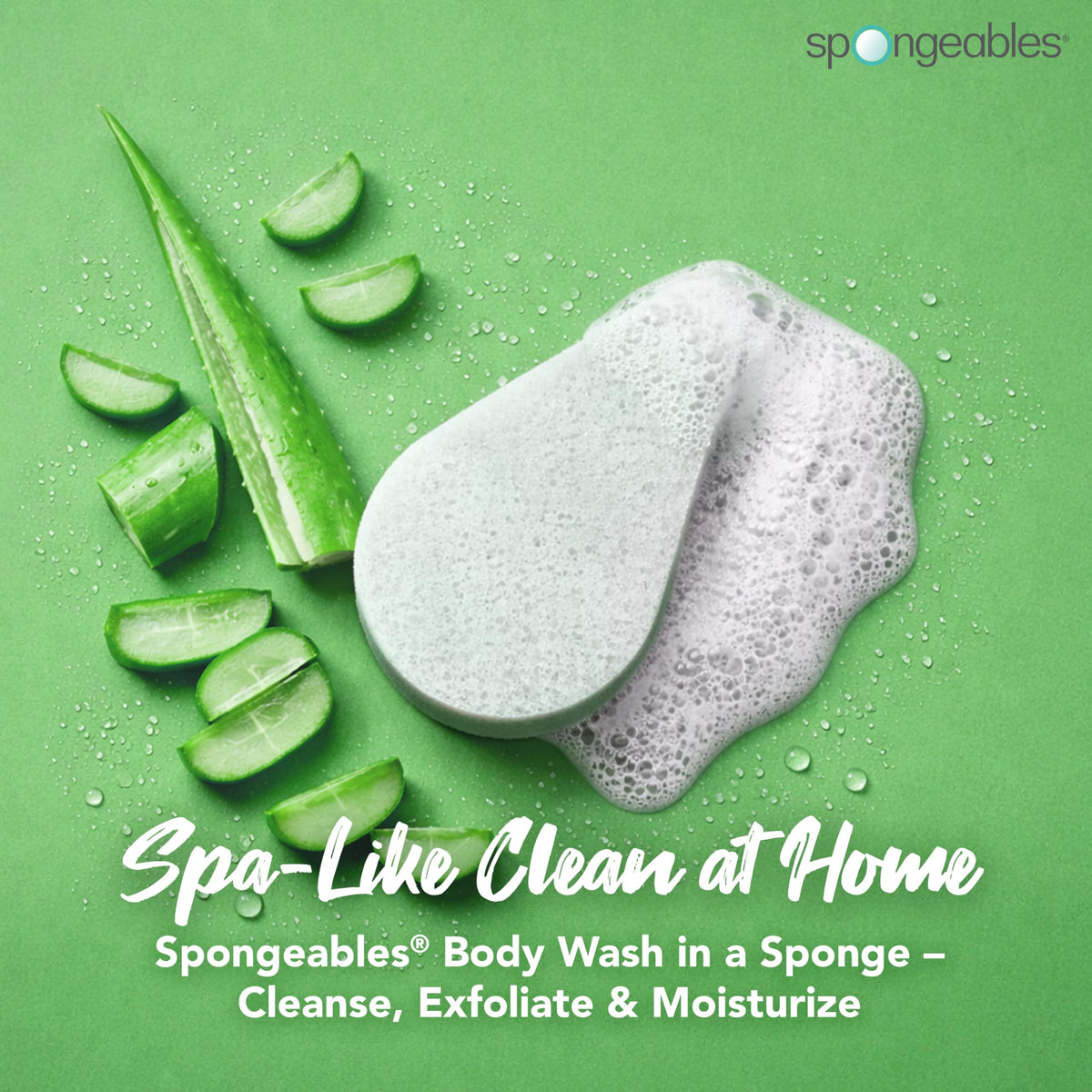 Spongeables Anti Cellulite Body Wash Sponge back view