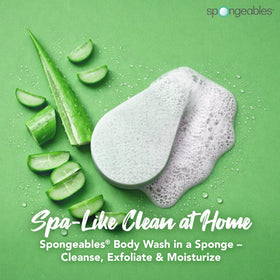 Spongeables Anti Cellulite Body Wash Sponge back view