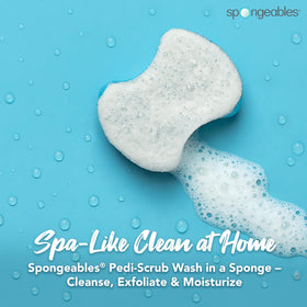 Spongeables Pedi Scrub Foot Exfoliating Sponge back view