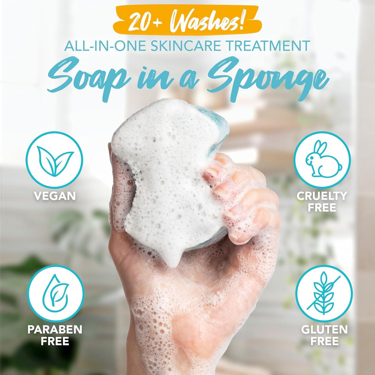 Spongeables Pedi Scrub Foot Exfoliating Sponge close-up