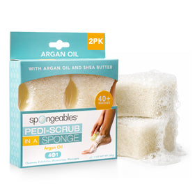 Spongeables Pedi Scrub Foot Exfoliating Sponge front view