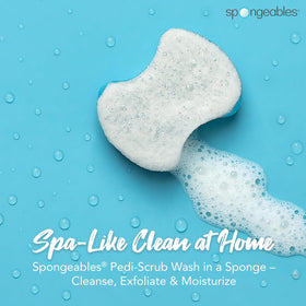 Spongeables Pedi Scrub Foot Exfoliating Sponge packaging