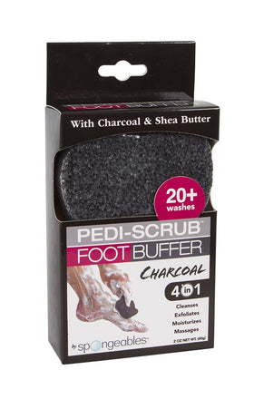 Spongeables Pedi Scrub Foot Exfoliating Sponge Sweet Sangria back view
