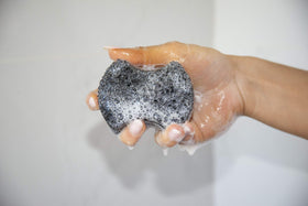 Spongeables Pedi Scrub Foot Exfoliating Sponge Sweet Sangria in packaging