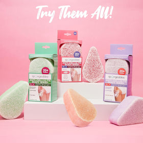 Spongeables Pedi Scrub Foot Exfoliating Sponge with fresh scent