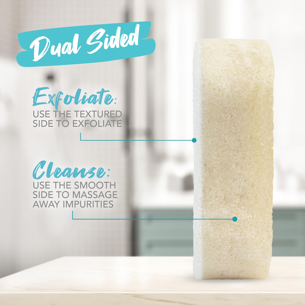 Spongeables Pedi Scrub in a spa setting