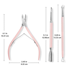 Spoon-shaped cuticle pusher detail