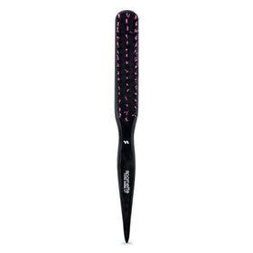 SPORNETTE Little Wonder Teasing Hair Brush front view with pink handle