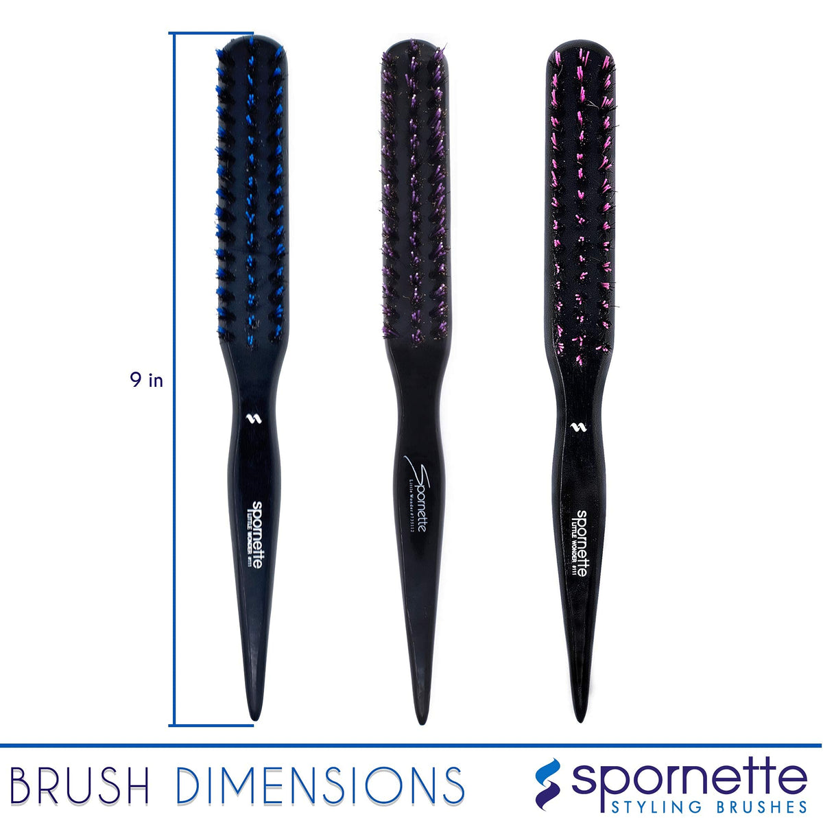 SPORNETTE Little Wonder Teasing Hair Brush packaging front view
