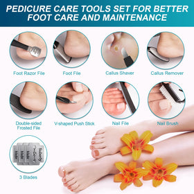 Spriak Callus Remover complete kit layout