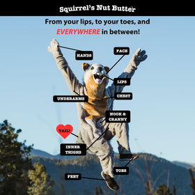 Squirrel's Nut Butter Anti Chafing Stick during a run