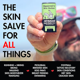 Squirrel's Nut Butter Anti Chafing Stick with running gear