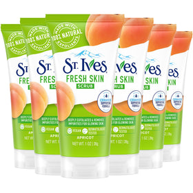 St. Ives Apricot Scrub travel-size 6-pack front view