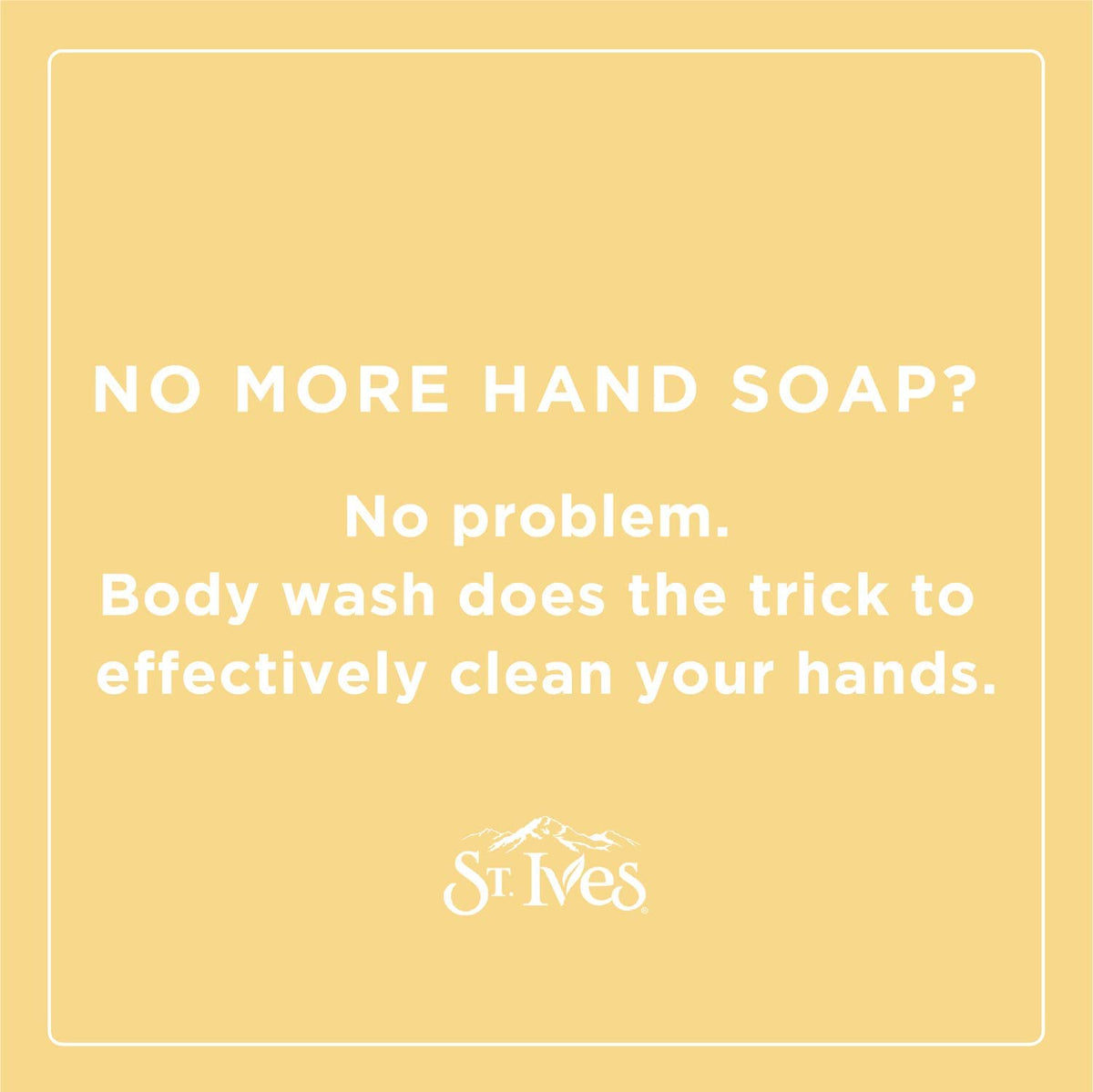 St. Ives Body Wash packaging made from recycled plastic