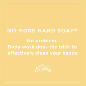 St. Ives Body Wash packaging made from recycled plastic