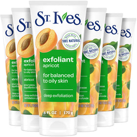 St. Ives Fresh Skin Apricot Face Scrub 6 Pack front view