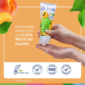 St. Ives Fresh Skin Apricot Face Scrub application on skin