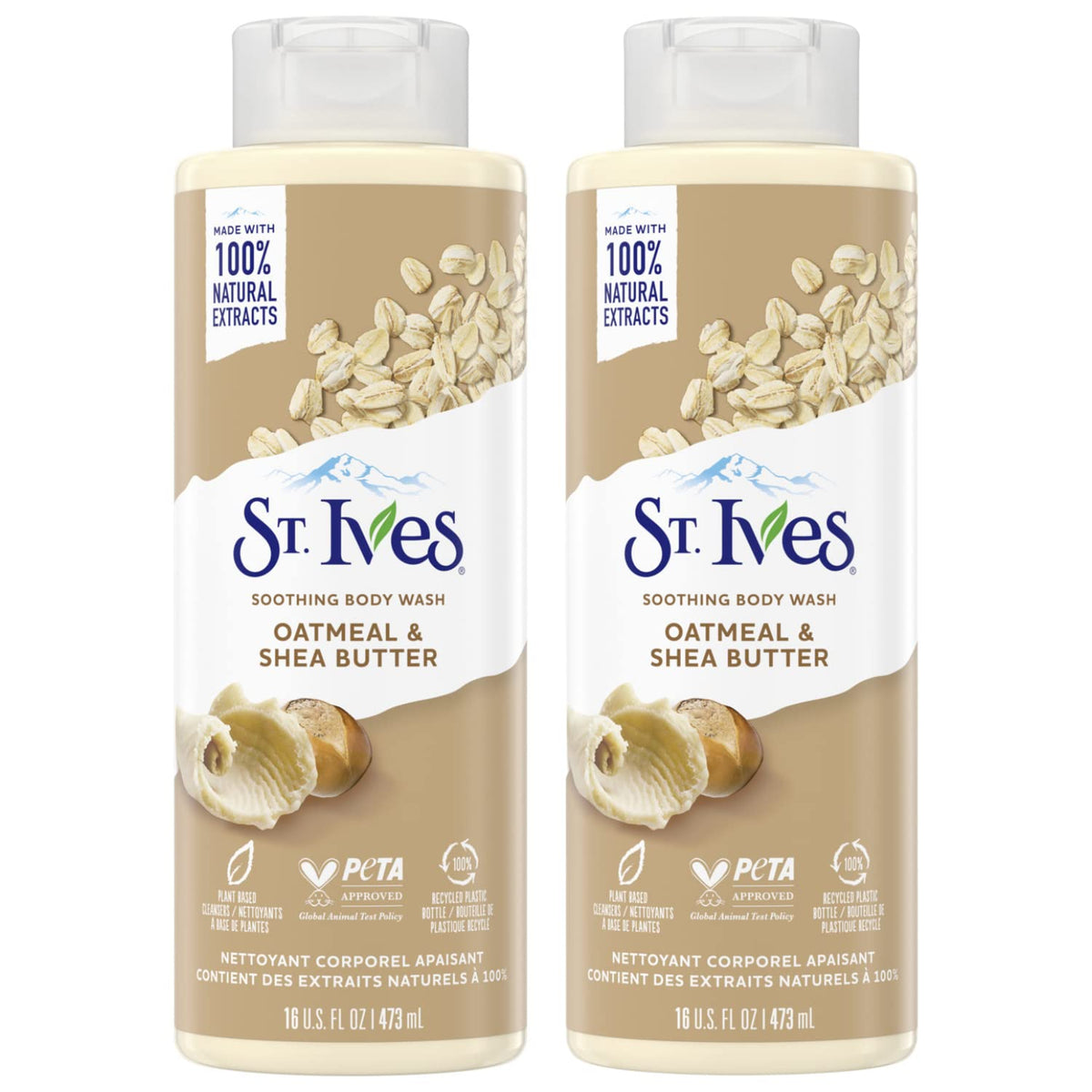 St. Ives Oatmeal and Shea Butter Body Wash front view