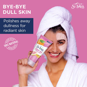 St. Ives Radiant Skin Face Scrub with natural exfoliants close-up