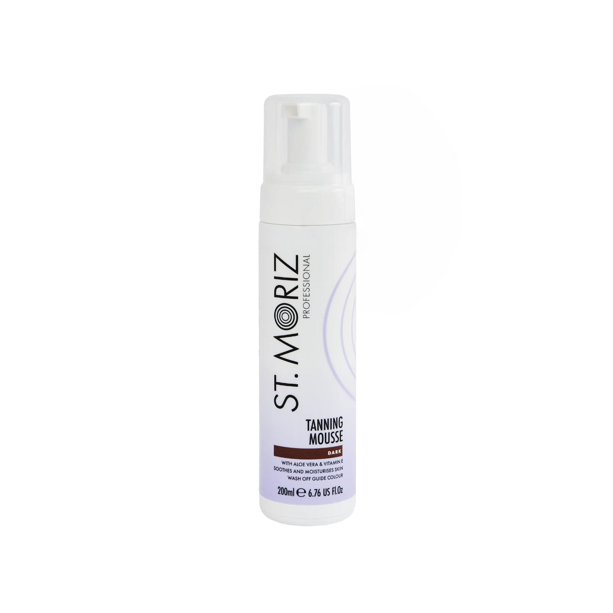 ST. MORIZ Dark Self Tanner Mousse front view with packaging