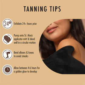 ST. MORIZ Professional Medium Self Tanner Mousse packaging details