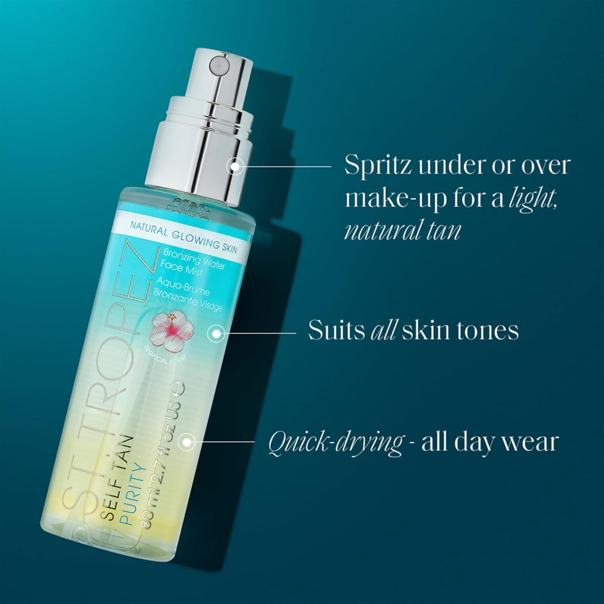 St.Tropez Self Tan Purity Face Mist spray nozzle close-up