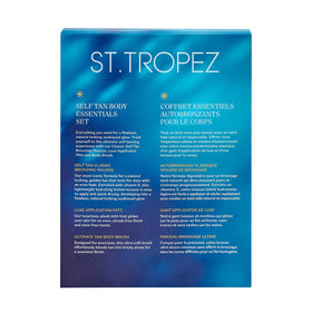 St.Tropez tanning kit components laid out