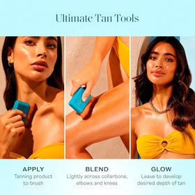 St.Tropez tanning mitt showing plush texture