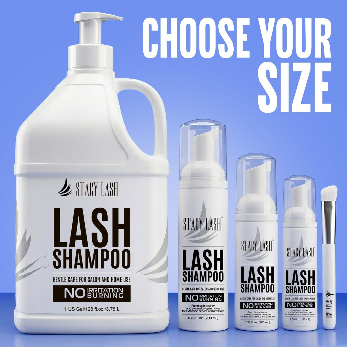 STACY LASH Eyelash Extension Shampoo packaging details