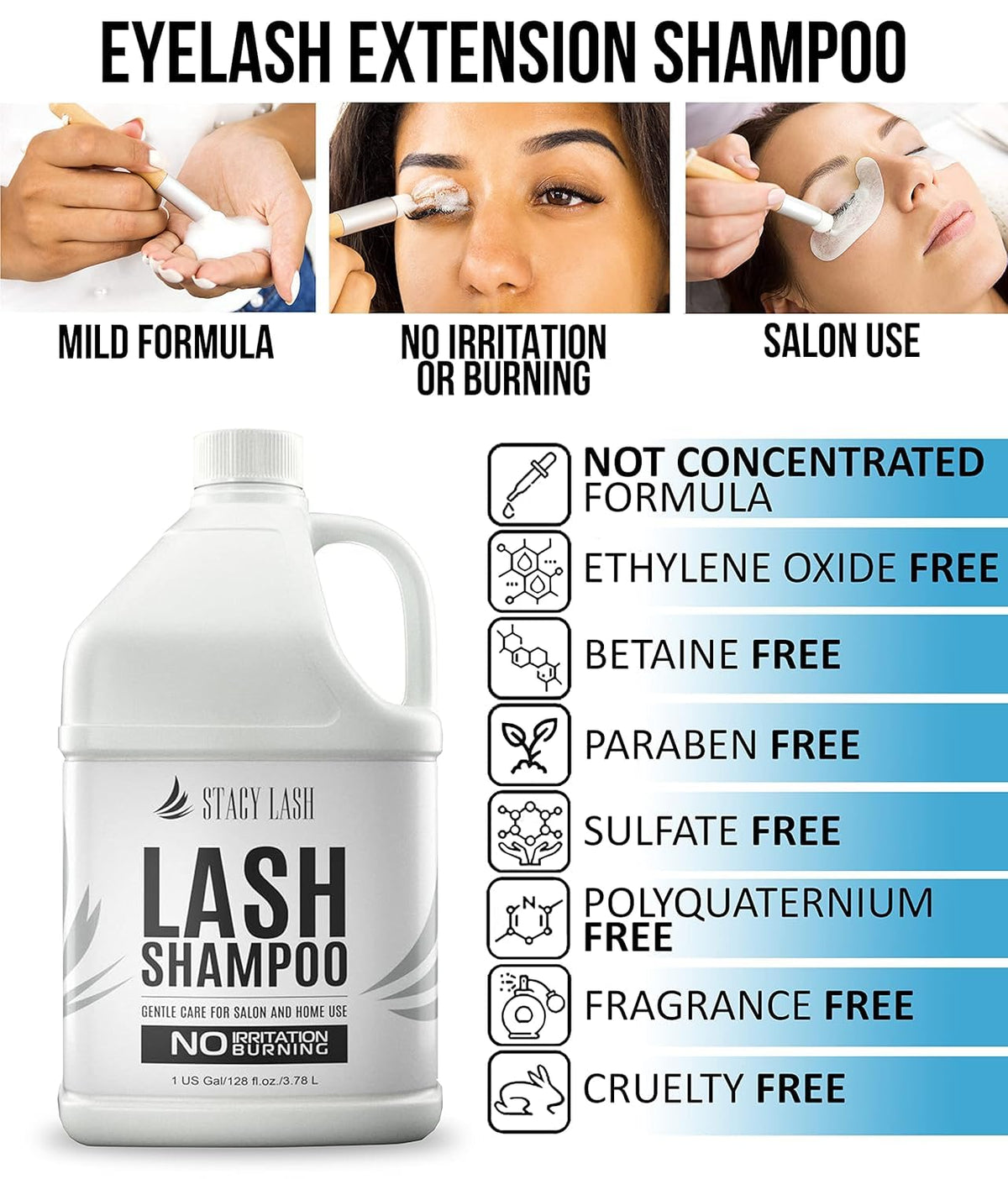 STACY LASH Eyelash Shampoo foaming pump dispenser