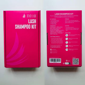 STACY LASH Lash Shampoo in use on eyelash extensions