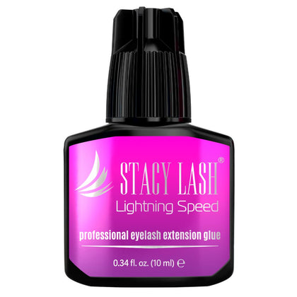 STACY LASH Lightning Speed Eyelash Extension Glue 10ml front view